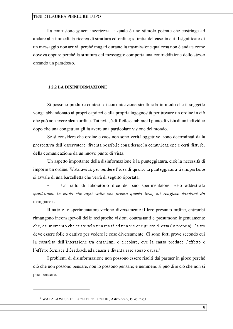 Estratto dalla tesi: La comunicazione e l'ingegneria sociale