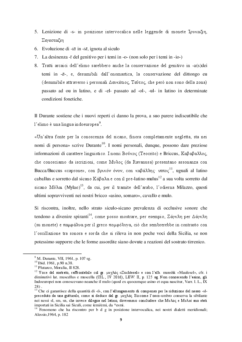 Estratto dalla tesi: Il dialetto siciliano, tra grecità e latinità. Lo strato bizantino