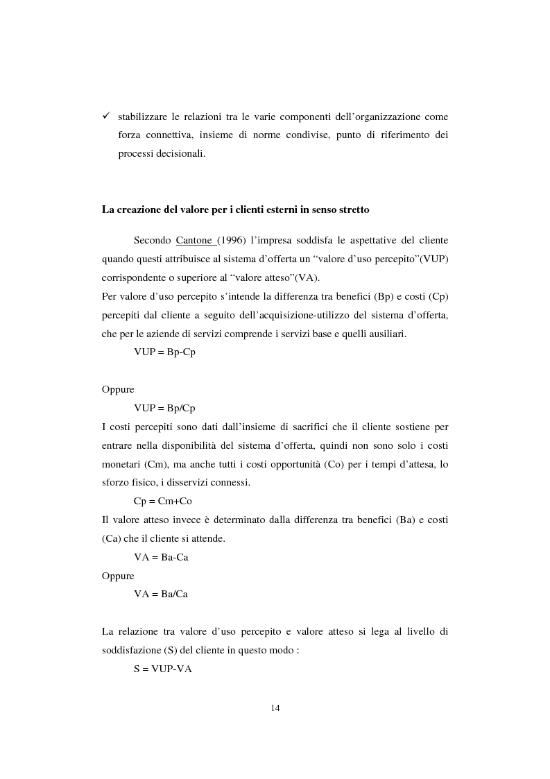 Anteprima della tesi: Sistemi di analisi e gestione della soddisfazione e della fedeltà del cliente, Pagina 10