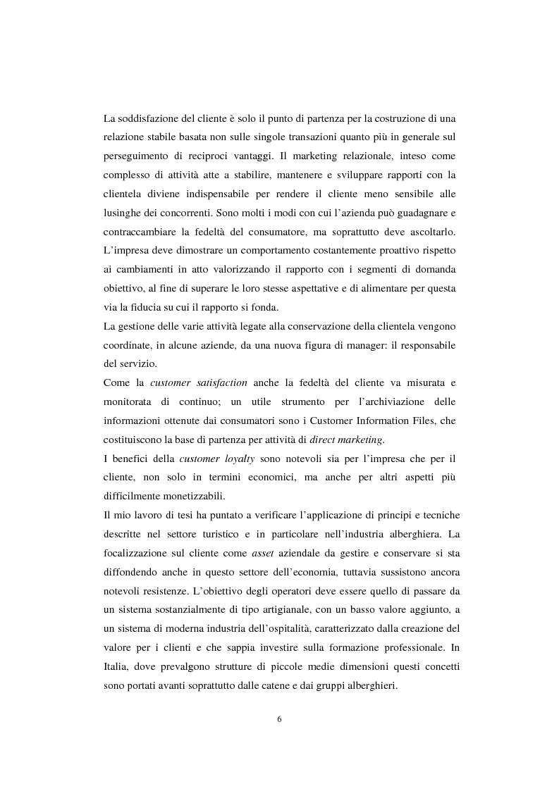 Anteprima della tesi: Sistemi di analisi e gestione della soddisfazione e della fedeltà del cliente, Pagina 2