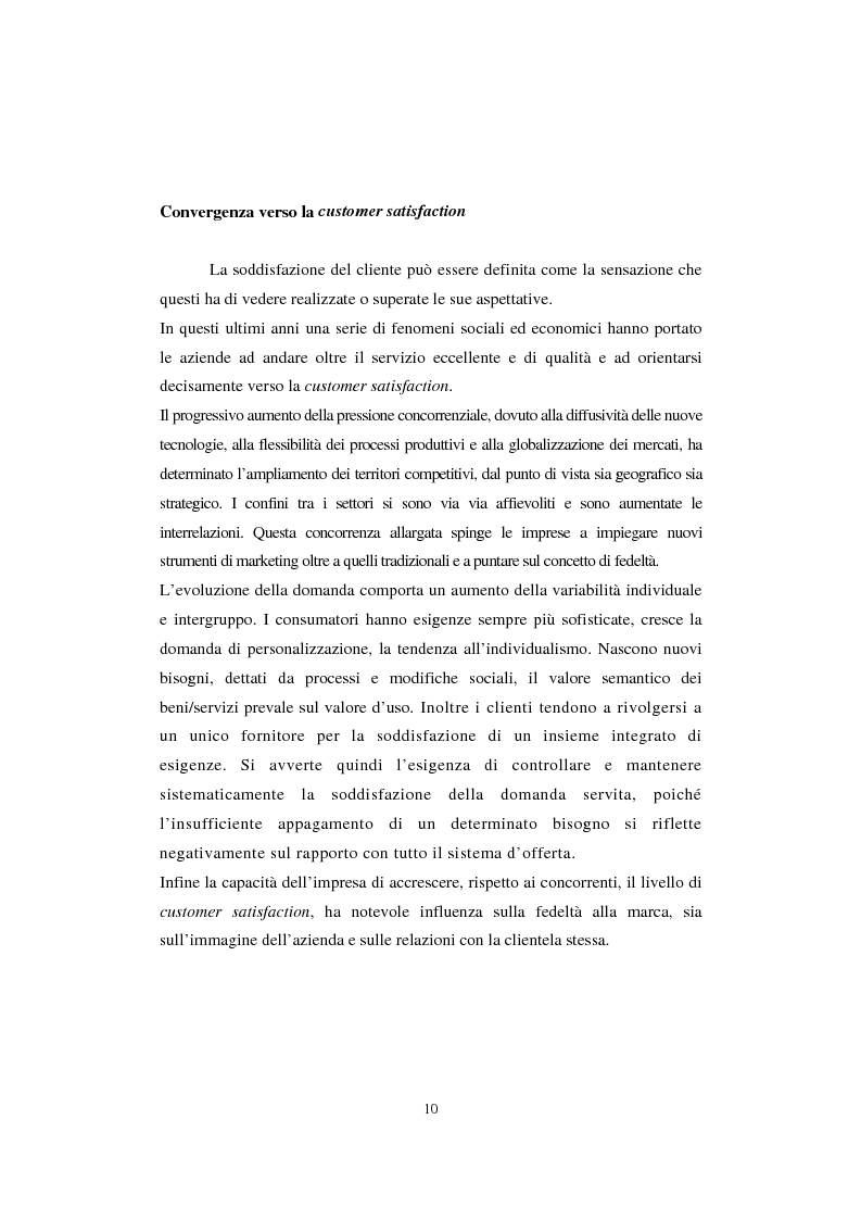Anteprima della tesi: Sistemi di analisi e gestione della soddisfazione e della fedeltà del cliente, Pagina 6