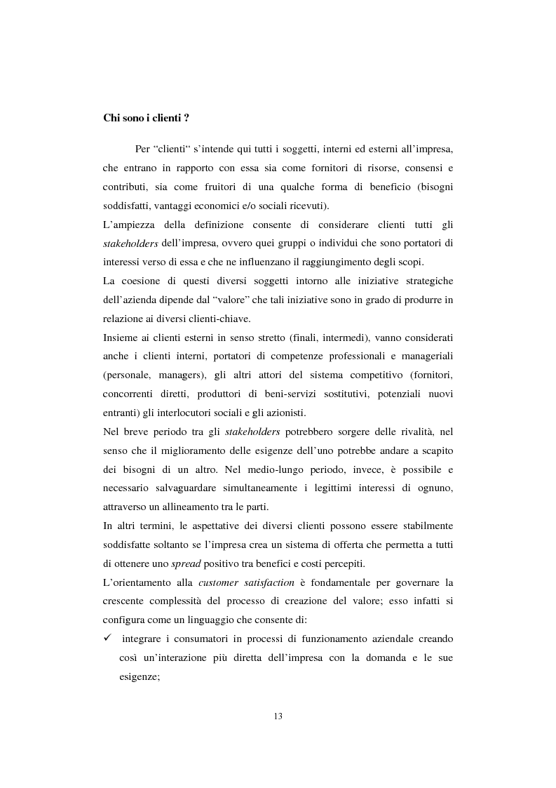 Anteprima della tesi: Sistemi di analisi e gestione della soddisfazione e della fedeltà del cliente, Pagina 9
