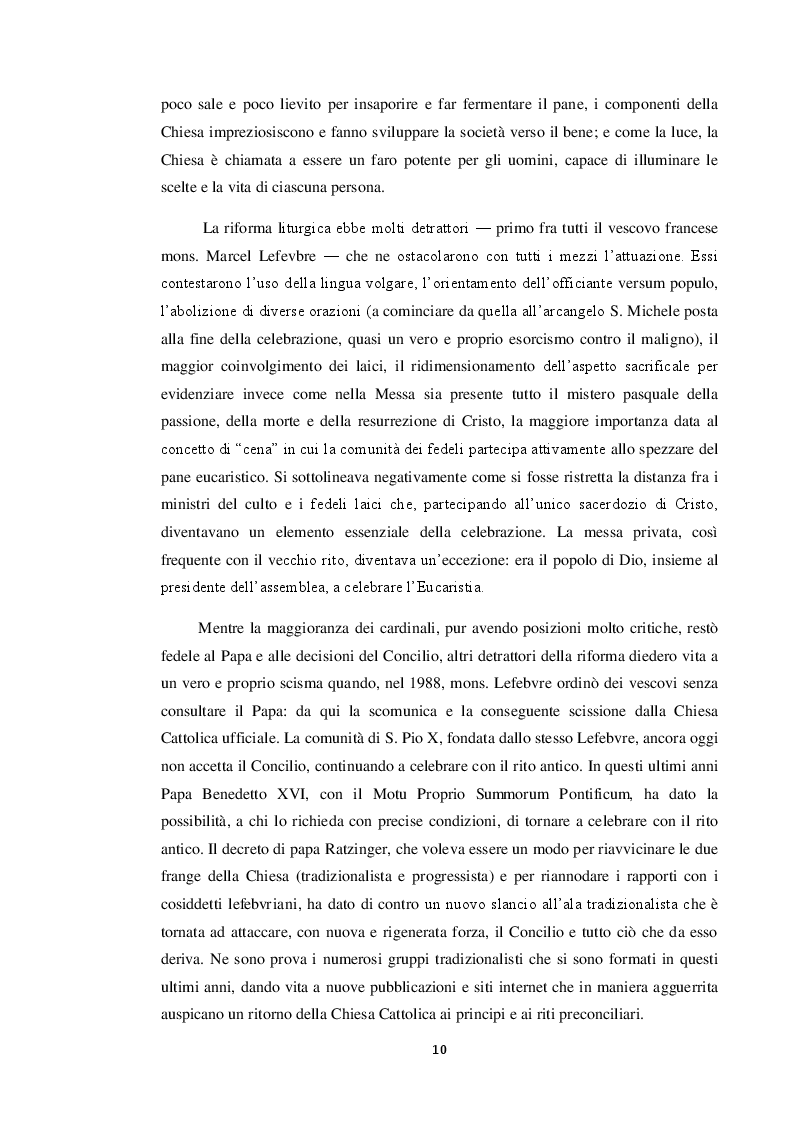 Estratto dalla tesi: La musica sacra dopo il Concilio: funzioni, dibattiti, protagonisti.