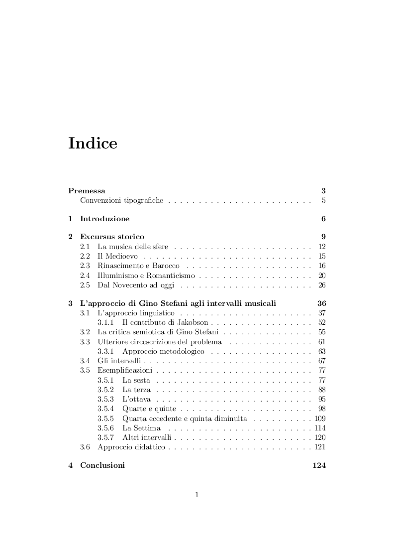 Indice della tesi: La semantica degli intervalli musicali, Pagina 1
