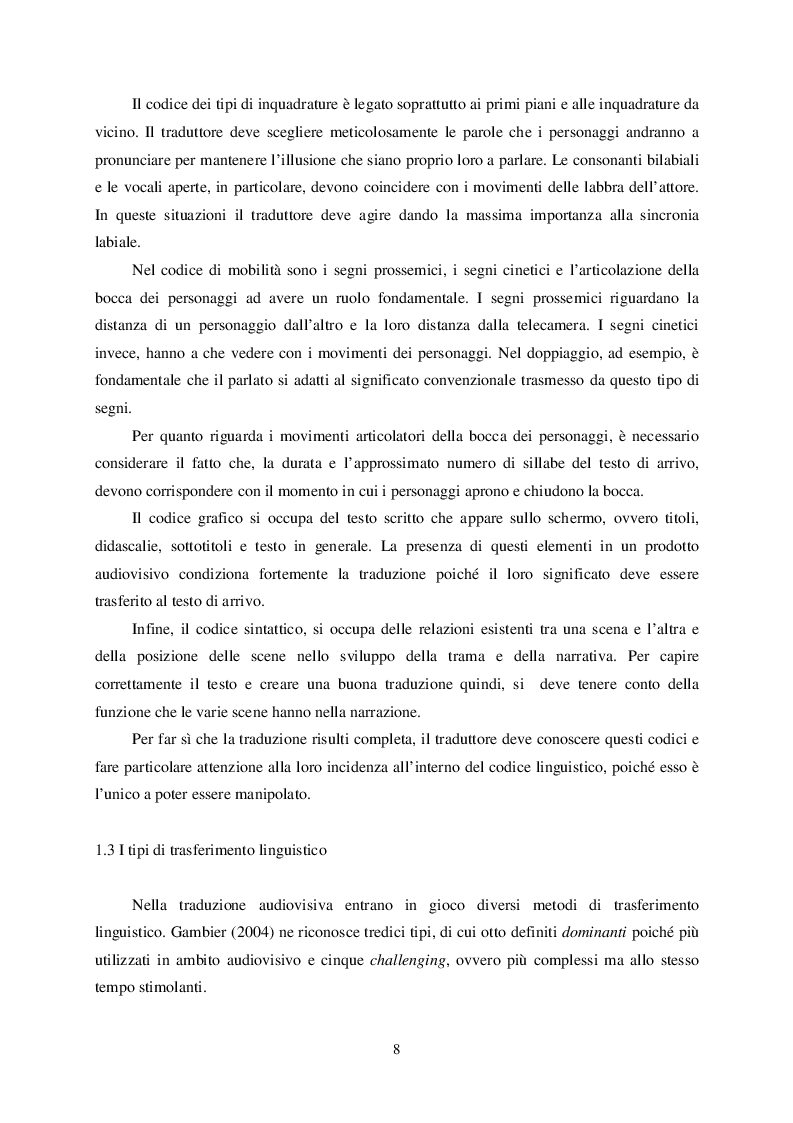 Anteprima della tesi: L'atto linguistico ''scusarsi'' nel doppiaggio dall'inglese all'italiano, Pagina 5