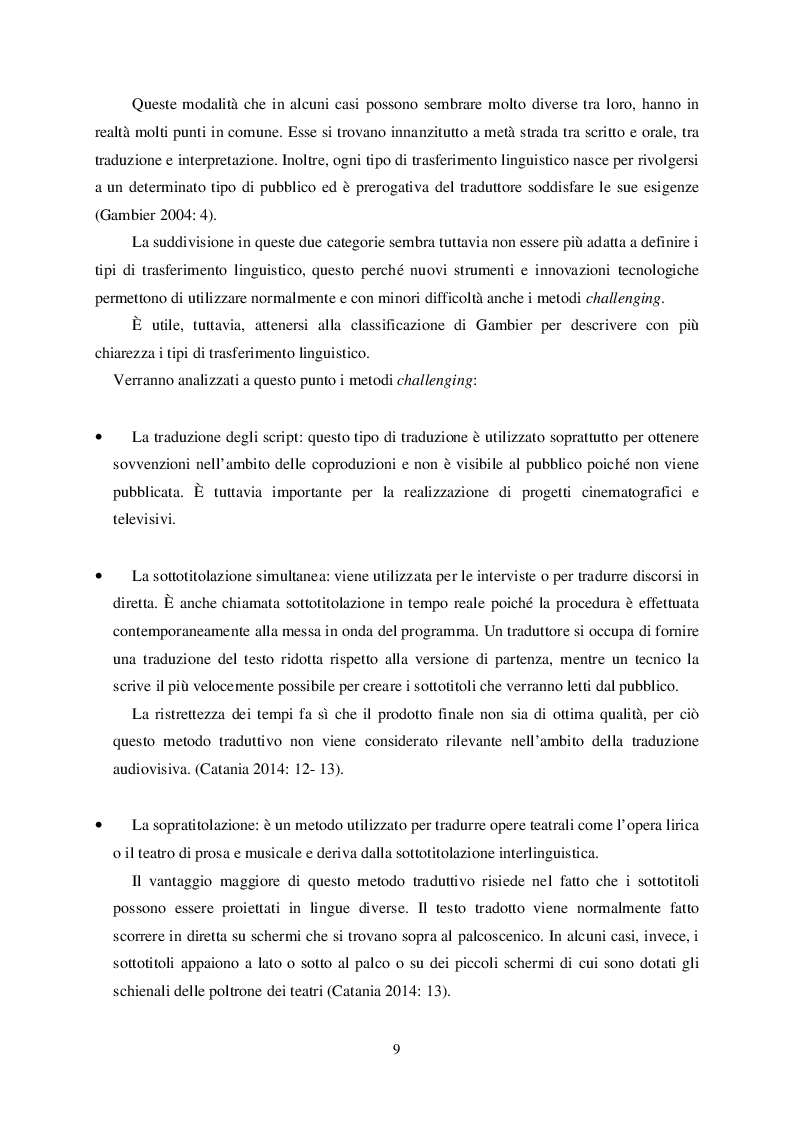 Anteprima della tesi: L'atto linguistico ''scusarsi'' nel doppiaggio dall'inglese all'italiano, Pagina 6