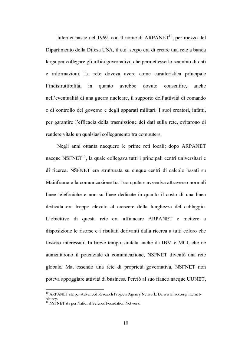 Anteprima della tesi: L'organizzazione del commercio elettronico business to business: un caso empirico nel settore bancario, Pagina 7