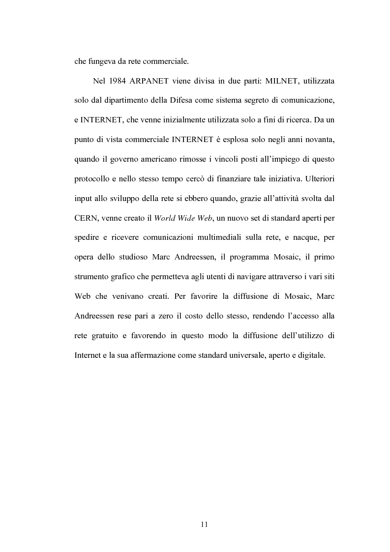 Anteprima della tesi: L'organizzazione del commercio elettronico business to business: un caso empirico nel settore bancario, Pagina 8