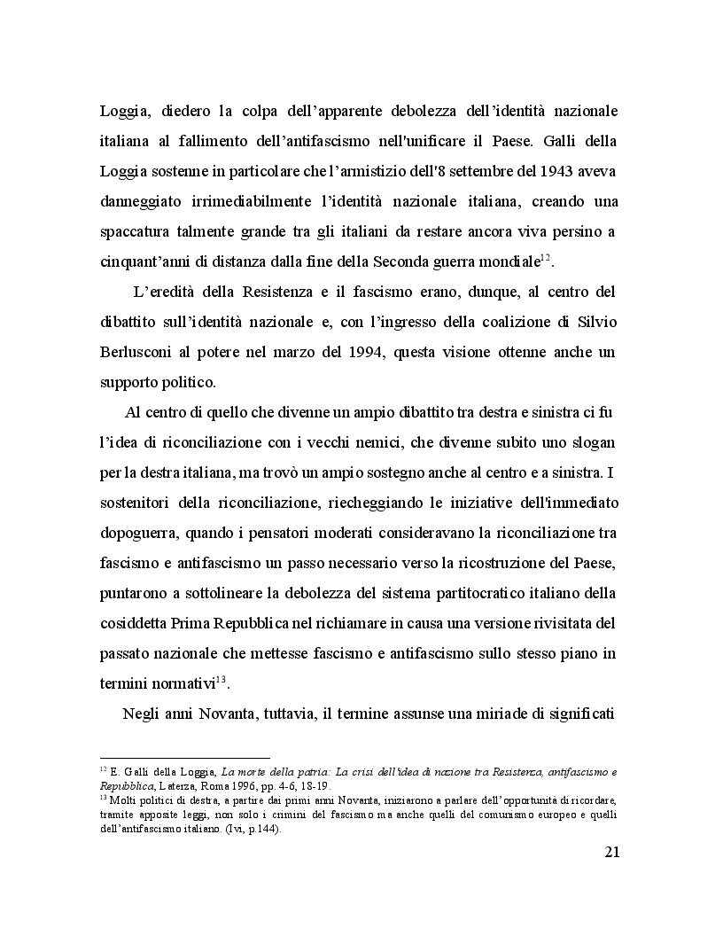 Estratto dalla tesi: Il Giorno della Memoria. La commemorazione della Shoah in Italia