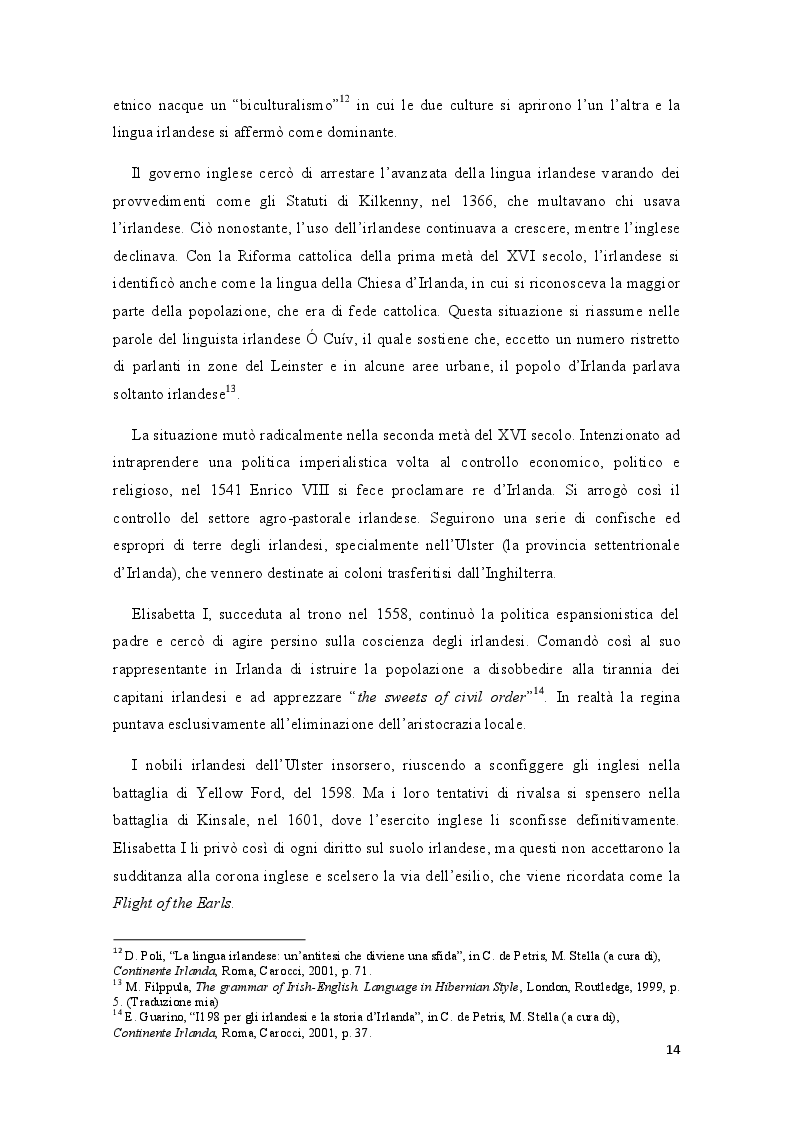 Estratto dalla tesi: Roddy Doyle e la voce della working-class dublinese: la traduzione del linguaggio non standard in The Commitments e The Snapper