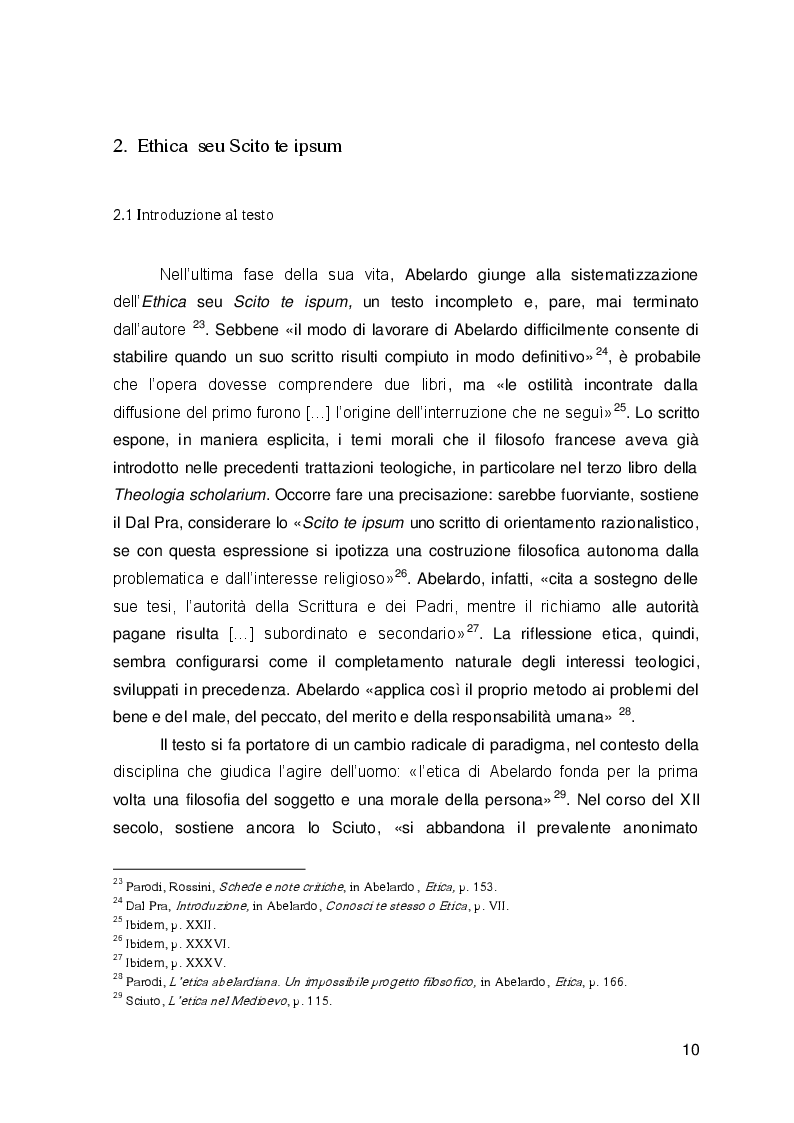Estratto dalla tesi: Il testamento spirituale di Pietro Abelardo, Monita ad Astralabium ed Ethica a confronto