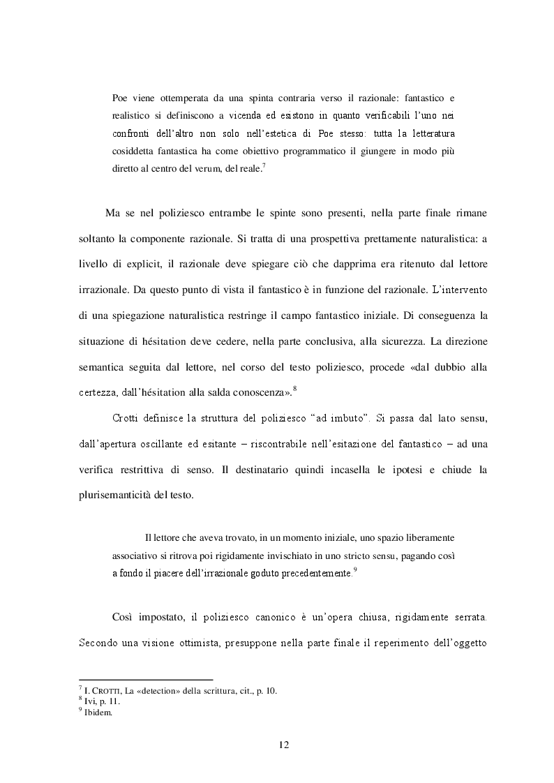 Estratto dalla tesi: Oltre l'enigma... Analisi del genere poliziesco e confronto con gli autori italiani contemporanei: Camilleri, Lucarelli e Carlotto