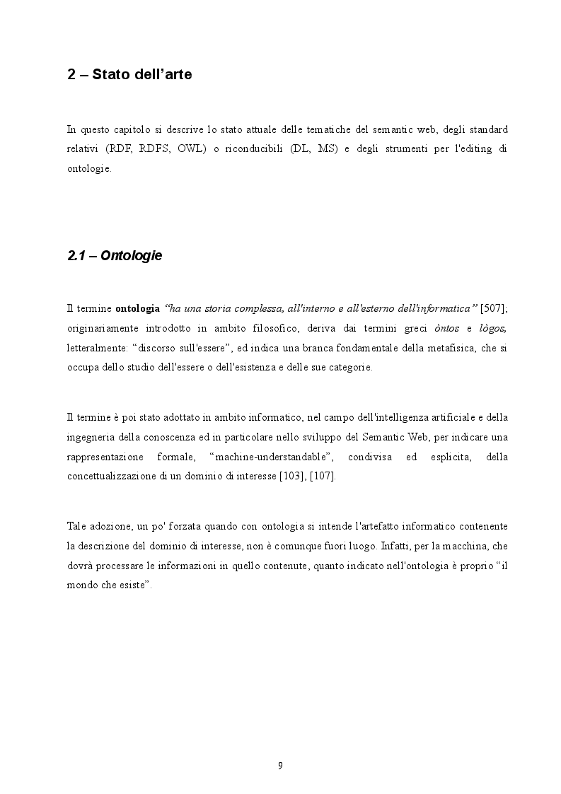 Anteprima della tesi: Realizzazione di un parser per Logiche Descrittive all'interno di un Ontology Editor, Pagina 3