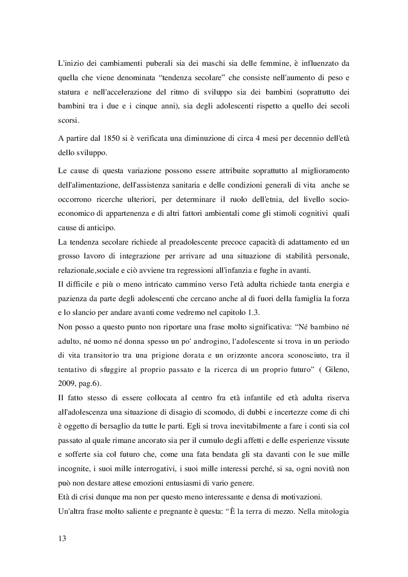 Estratto dalla tesi: La Costruzione dell'Identità in Adolescenza