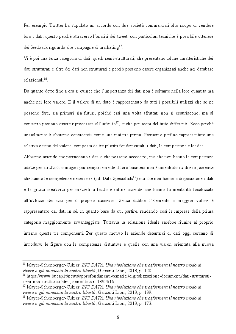 Estratto dalla tesi: Big Data & Business Analytics, il nuovo motore del successo competitivo