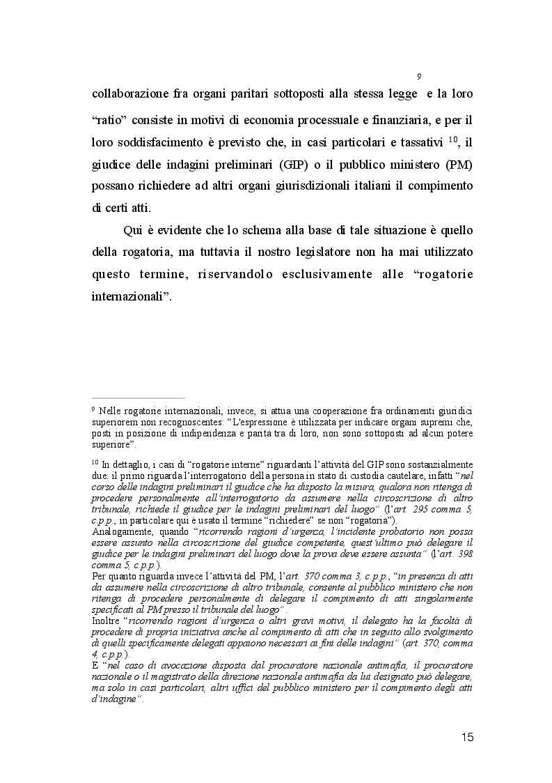 Estratto dalla tesi: La Rogatoria nel Processo Penale