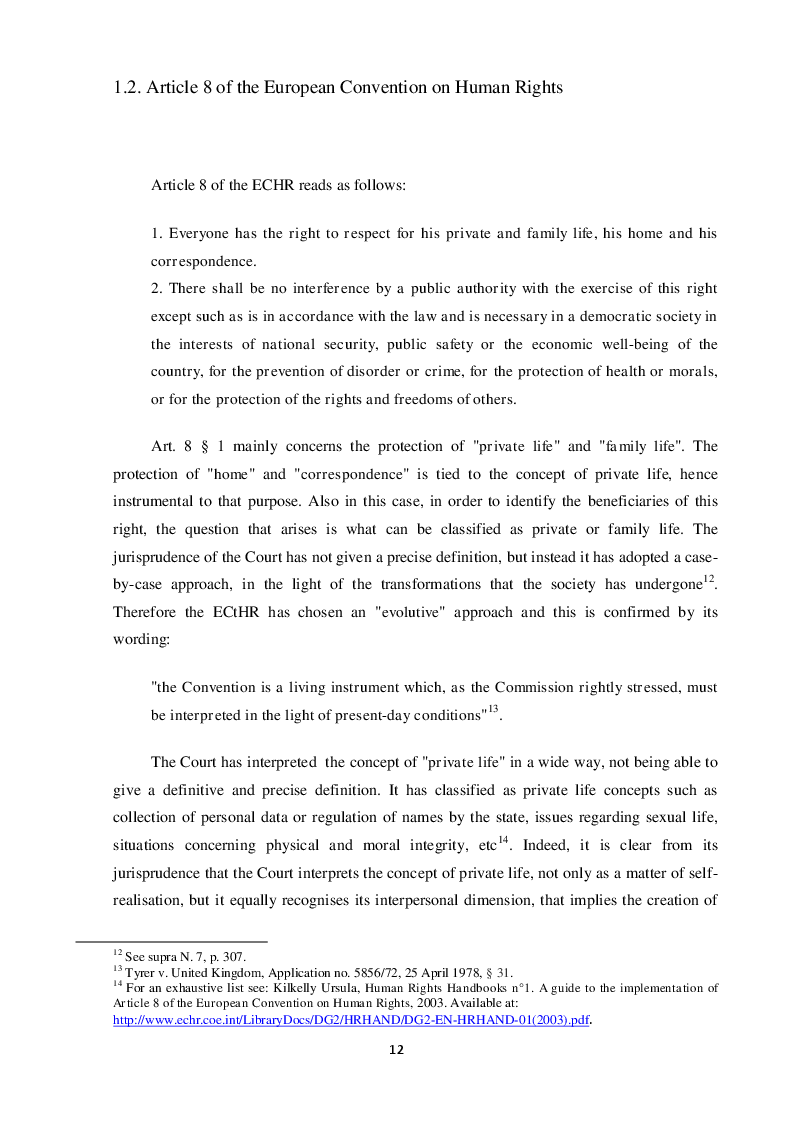 Estratto dalla tesi: Reproductive rights before the European Court of Human Rights: States' discretion or European supervision?