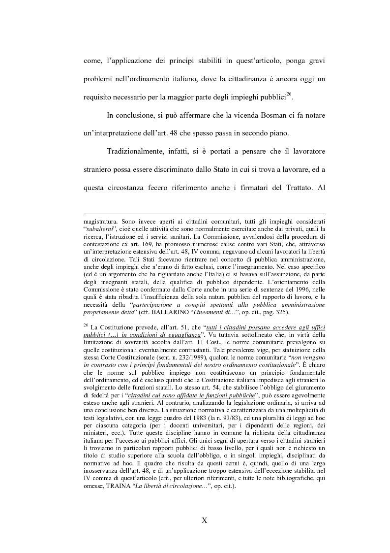 Anteprima della tesi: La sentenza Bosman ed i suoi effetti sull'ordinamento sportivo, Pagina 10