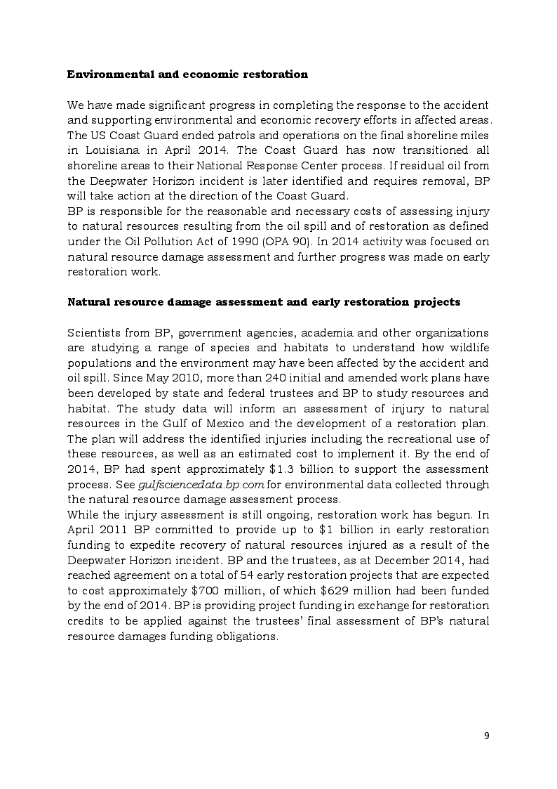 Estratto dalla tesi: Pre - e post-modificazione nei sintagmi nominali complessi dei testi economici: L'annual report 2014 di BP