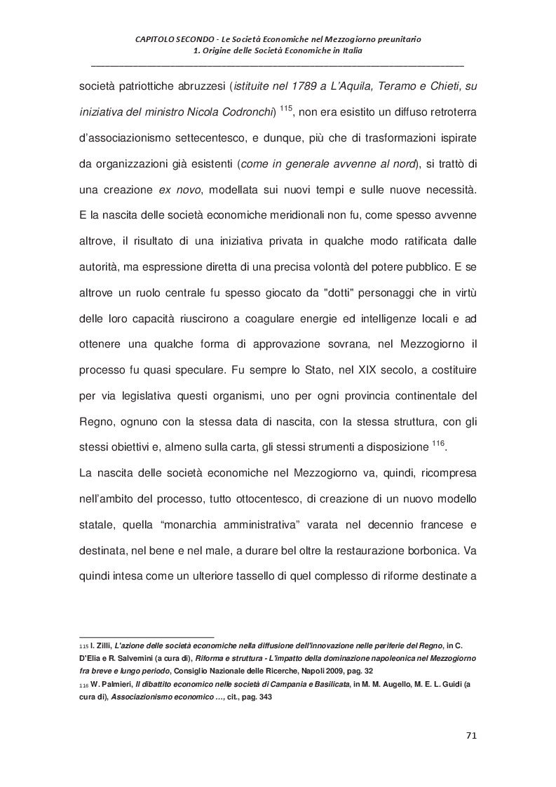 Estratto dalla tesi: L'economia del Mezzogiorno preunitario: le Società Economiche e la provincia di Terra di Lavoro