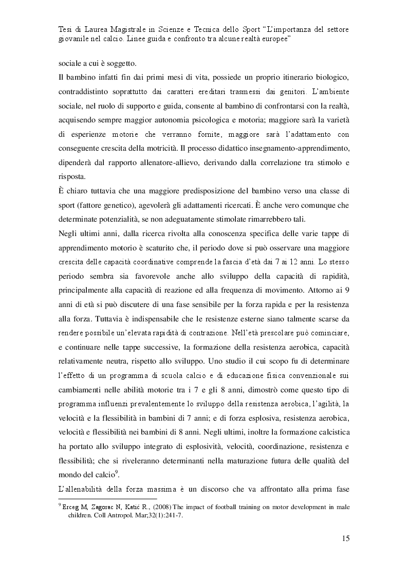 Estratto dalla tesi: L'importanza del settore giovanile nel calcio. Linee guida e confronto tra alcune realtà europee