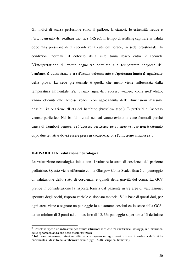 Estratto dalla tesi: Il trauma cranico pediatrico, comune causa di accesso al pronto soccorso