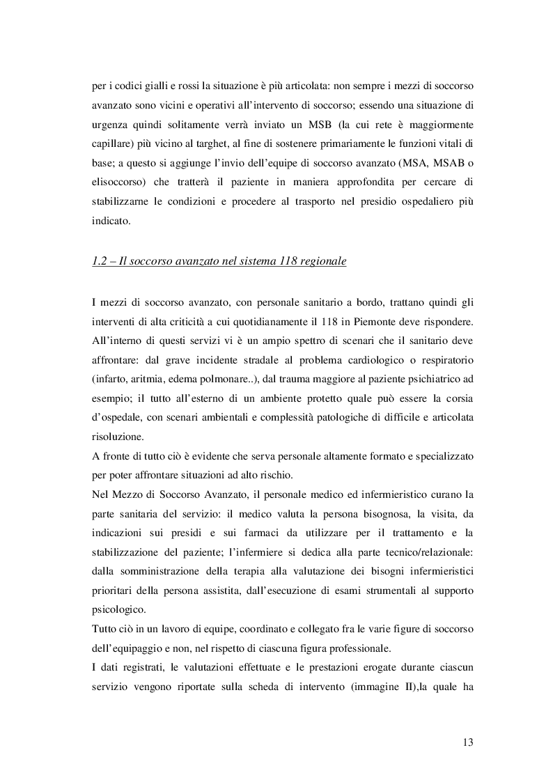 Estratto dalla tesi: Protocolli operativi per l'infermiere 118: autonomia e responsabilità