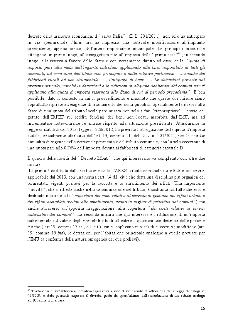 Estratto dalla tesi: L'imposta municipale urbana, il ruolo del comune nell'ottica del federalismo fiscale