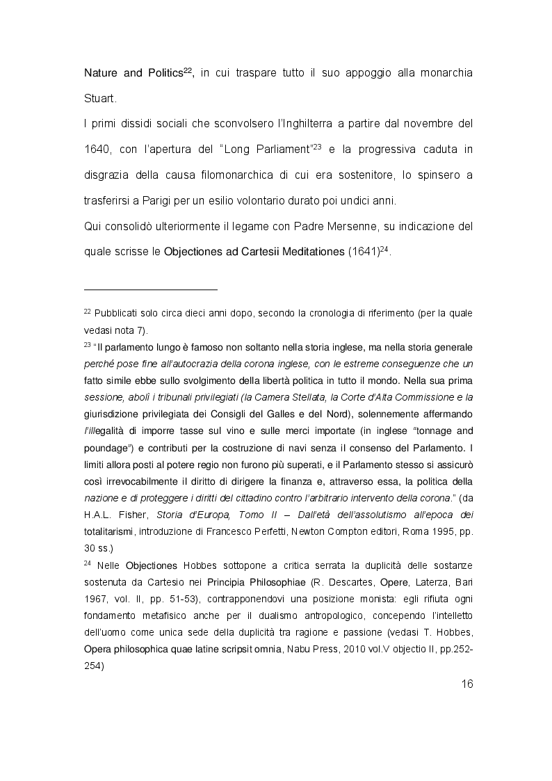 Estratto dalla tesi: Il contratto sociale in Thomas Hobbes: analisi dei testi e riletture storiografiche