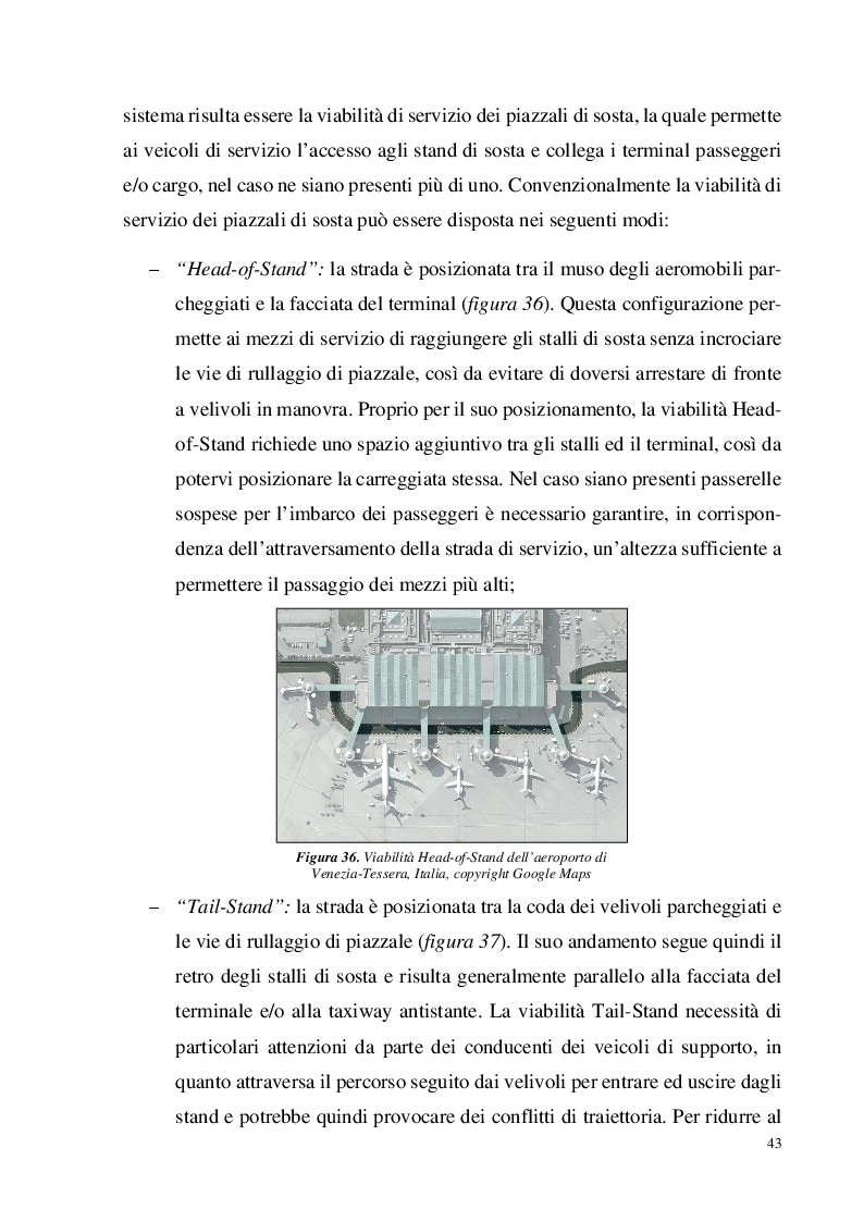 Estratto dalla tesi: Analisi funzionale dei piazzali di sosta aeroportuali: “Aprons”