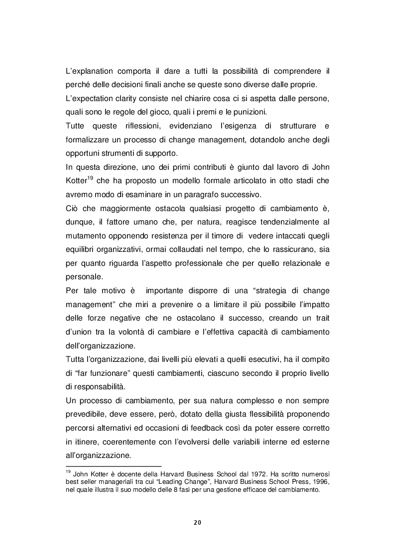 Estratto dalla tesi: La comunicazione interna: leva strategica nei processi di change management