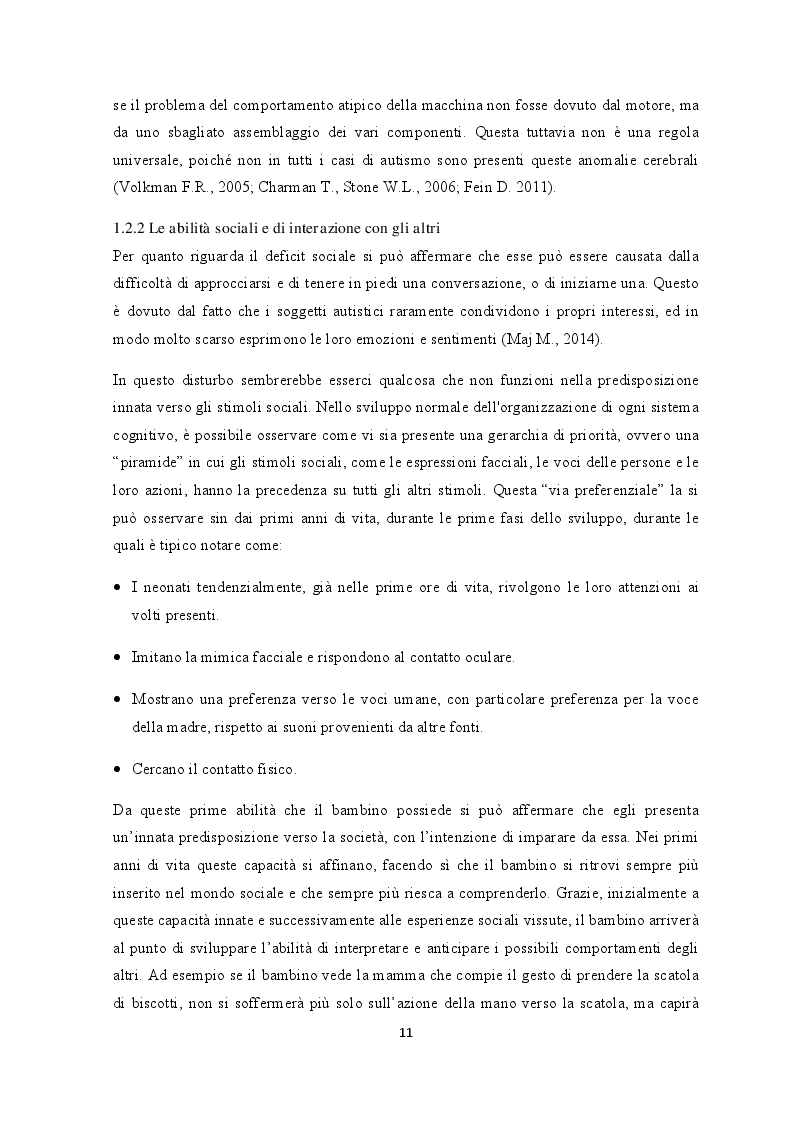 Estratto dalla tesi: L'autismo e il rapporto con l'animale terapeuta