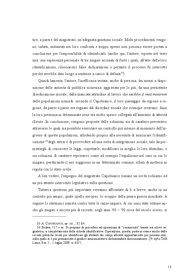 Estratto dalla tesi: Emergenza Nomadi. Profili di diritto amministrativo.