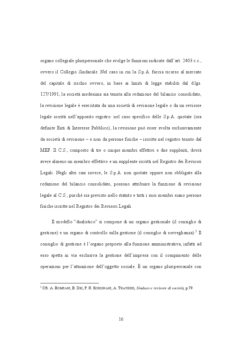 Estratto dalla tesi: Il compenso del revisore legale - profili giuridici ed economico-aziendali