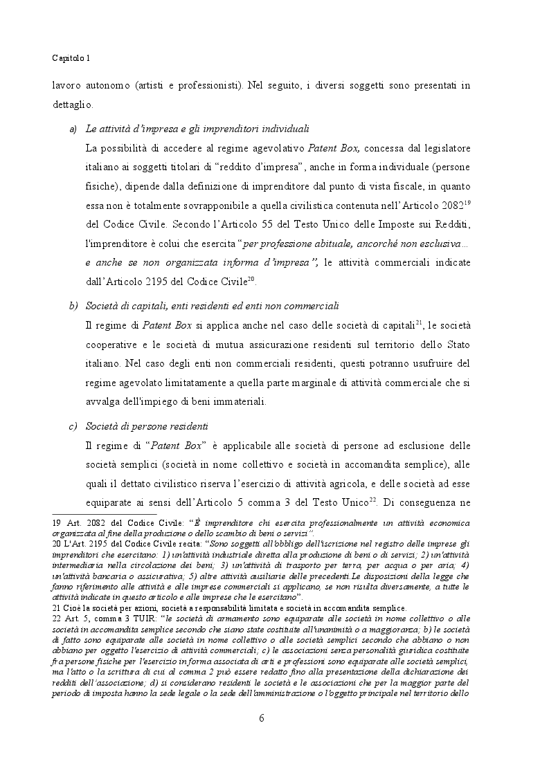 Estratto dalla tesi: Aspetti valutativi nella disciplina del Patent Box: criticità e prospettive
