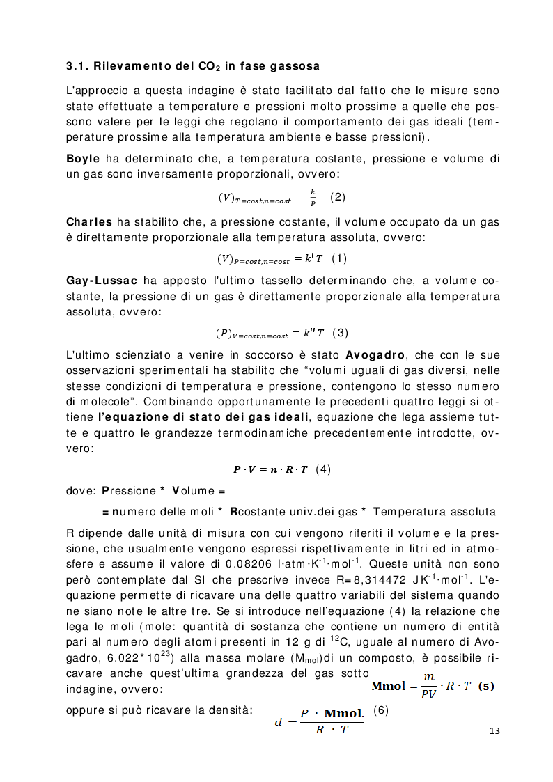 Estratto dalla tesi: Indagine sulla presenza del Diossido di Carbonio in alcune cavità naturali del Carso Classico