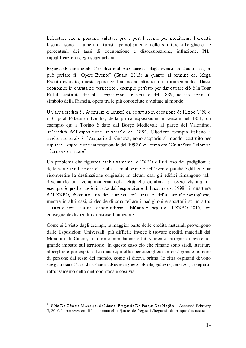 Estratto dalla tesi: Management dei Mega Eventi nei paesi in via di sviluppo: come reagisce il Brasile