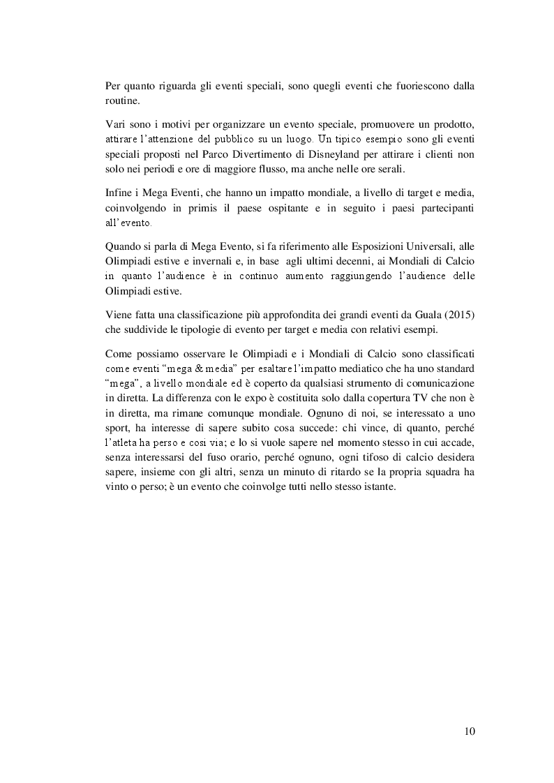 Anteprima della tesi: Management dei Mega Eventi nei paesi in via di sviluppo: come reagisce il Brasile, Pagina 7