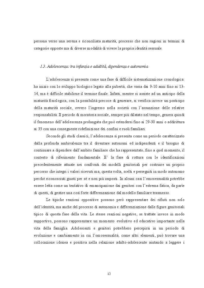 Estratto dalla tesi: Genitori sempre. Omosessualità e genitorialità