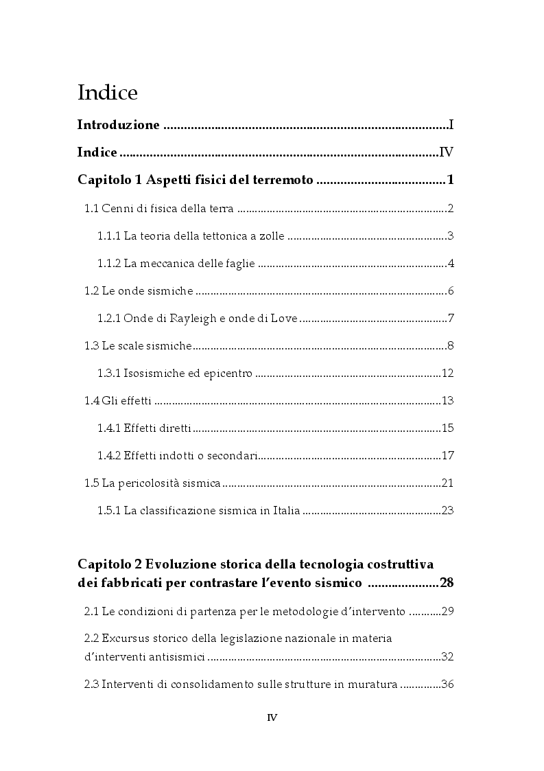 Indice della tesi: Analisi ingegneristica dei Moduli Abitativi Provvisori: il sisma de L'Aquila del 6 Aprile 2009, Pagina 1