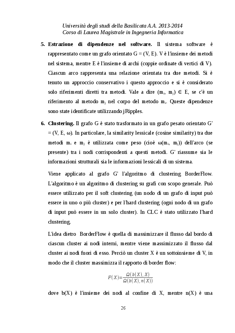 Estratto dalla tesi: Link analysis algorithm per task di concept location: una validazione empirica