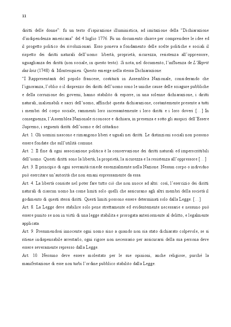 Estratto dalla tesi: La Grande Nazione: modelli costituzionali nella Rivoluzione francese