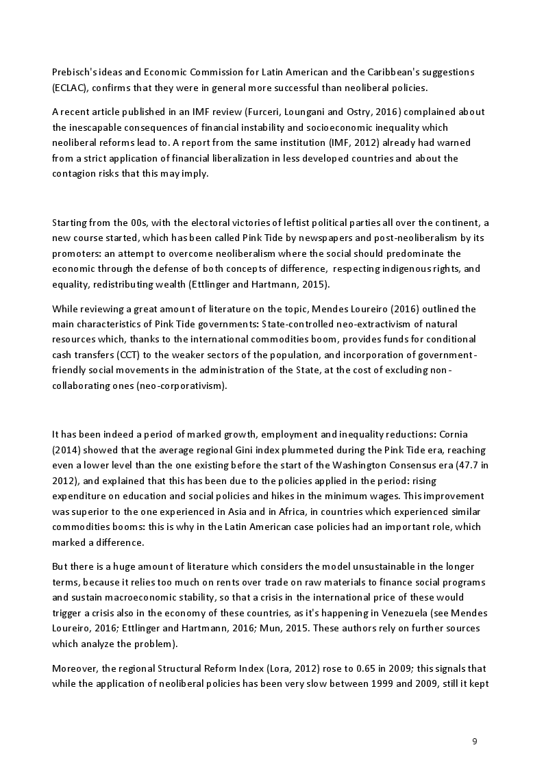 Estratto dalla tesi: Is Evo's Bolivia out of neoliberalism?