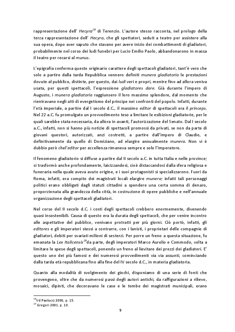 Estratto dalla tesi: Le armi dei gladiatori