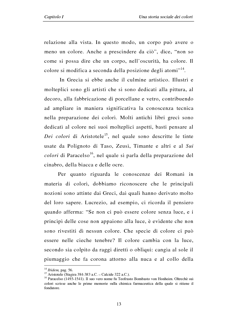 Anteprima della tesi: Il colore: dal simbolo alla campagna pubblicitaria, Pagina 13