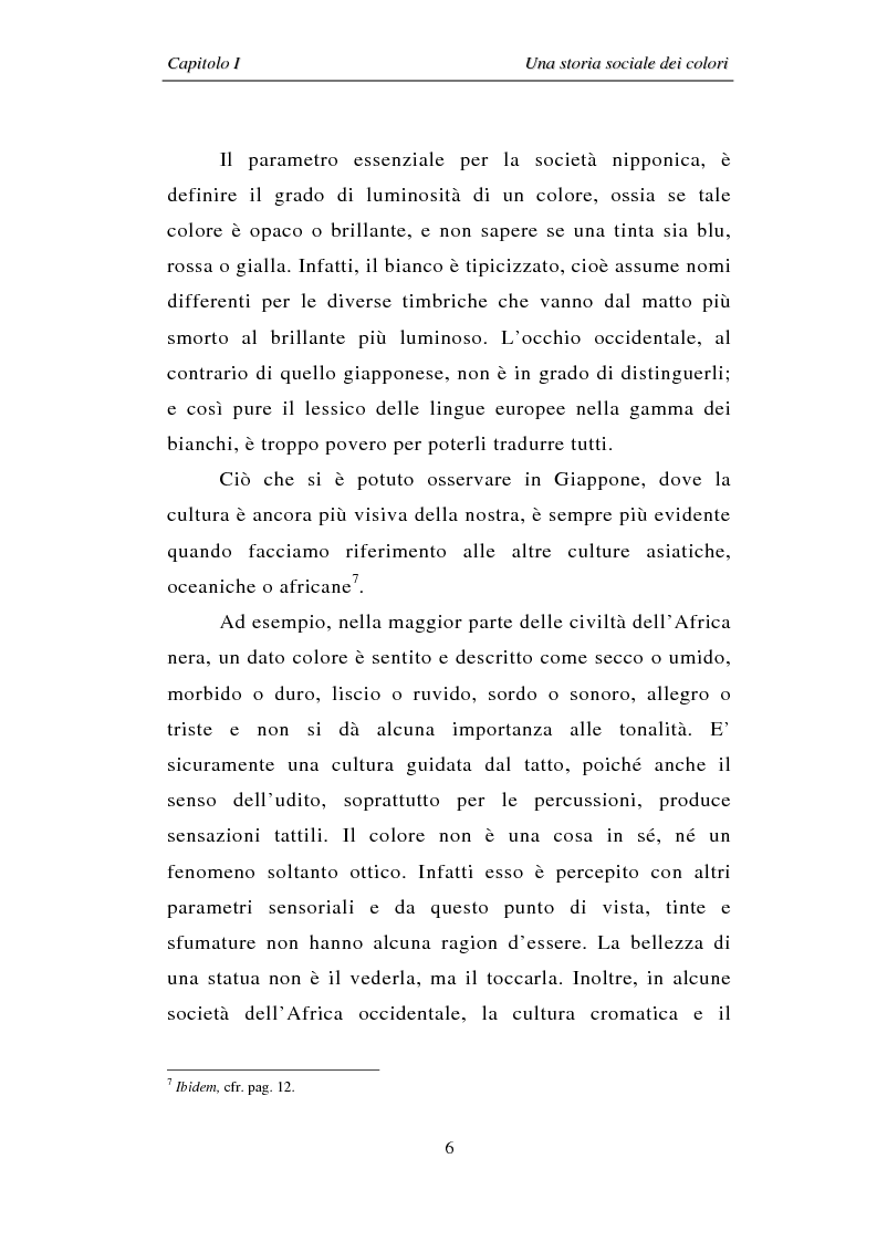 Anteprima della tesi: Il colore: dal simbolo alla campagna pubblicitaria, Pagina 6