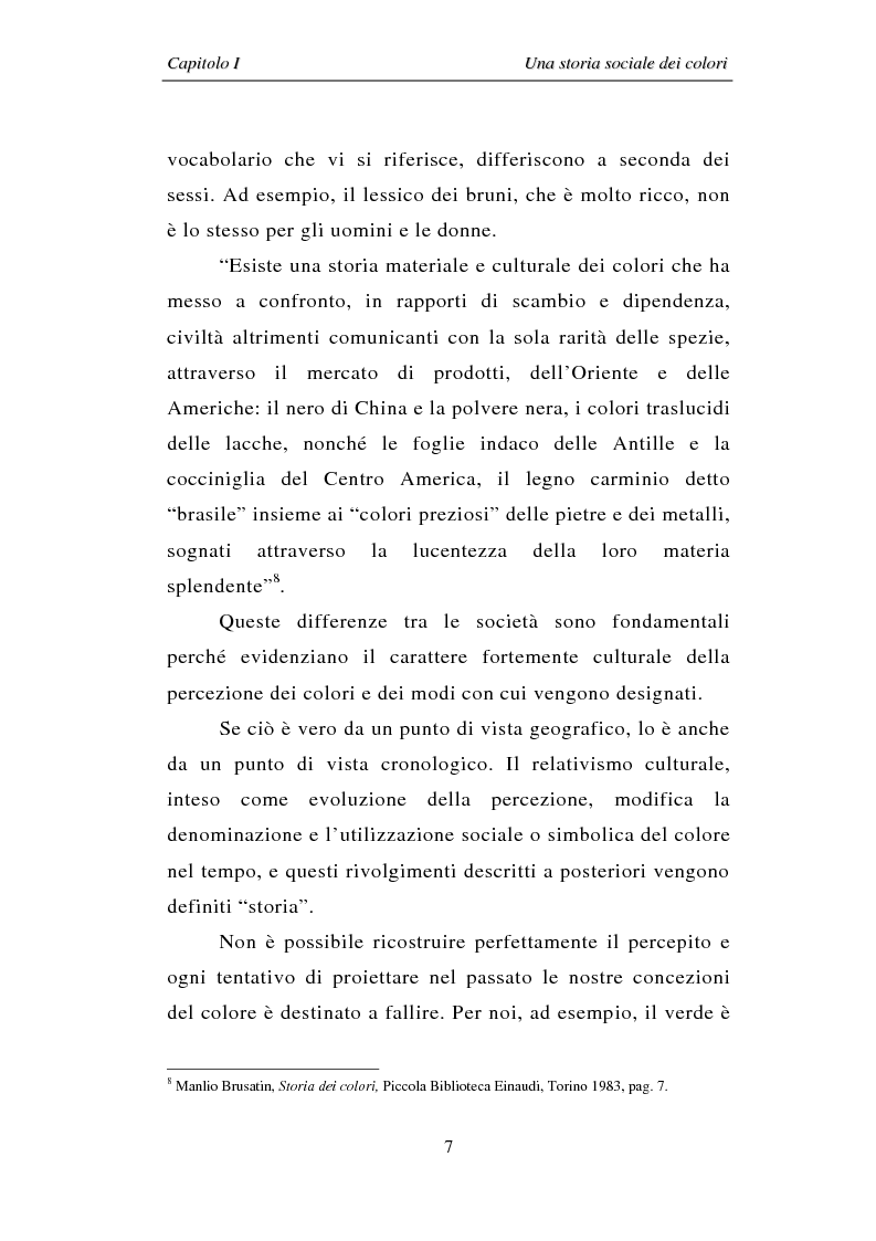 Anteprima della tesi: Il colore: dal simbolo alla campagna pubblicitaria, Pagina 7