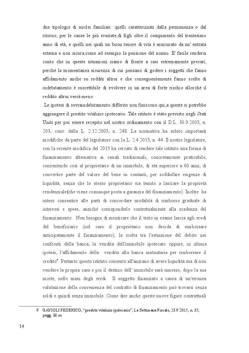 Estratto dalla tesi: La nuova frontiera dell'insolvenza del consumatore