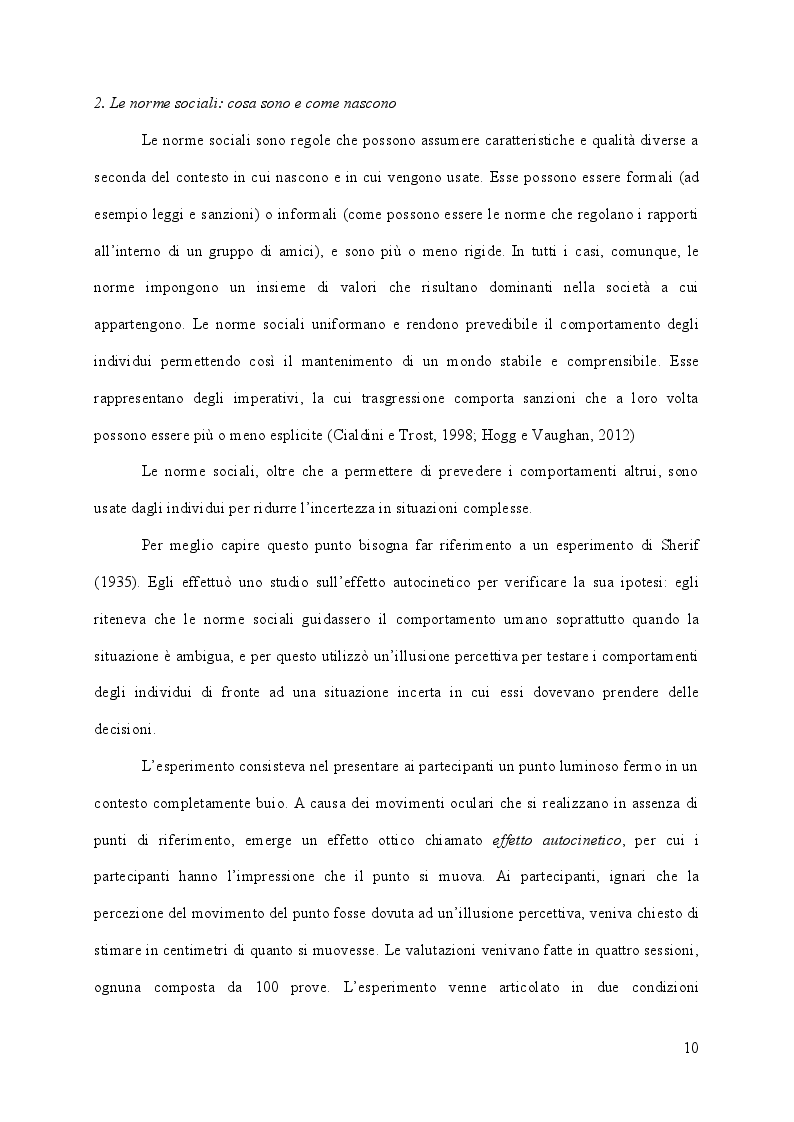 Estratto dalla tesi: L’influenza sociale: verso una rivisitazione delle principali teorie di riferimento