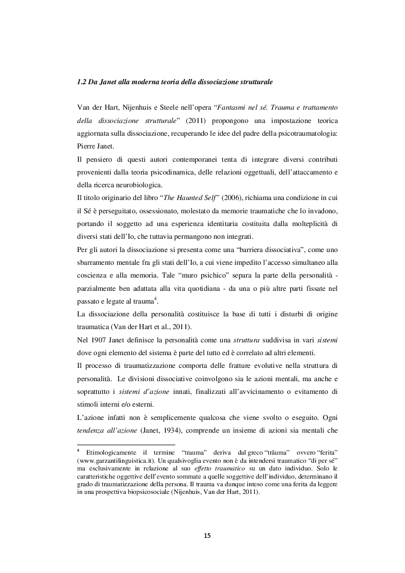 Estratto dalla tesi: La dialettica tra lutto e dissociazione: un confronto tra autori contemporanei